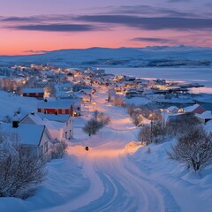 Kirkenes has a breathtaking winter landscape.