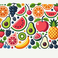 background with fruits