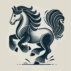 illustration horse