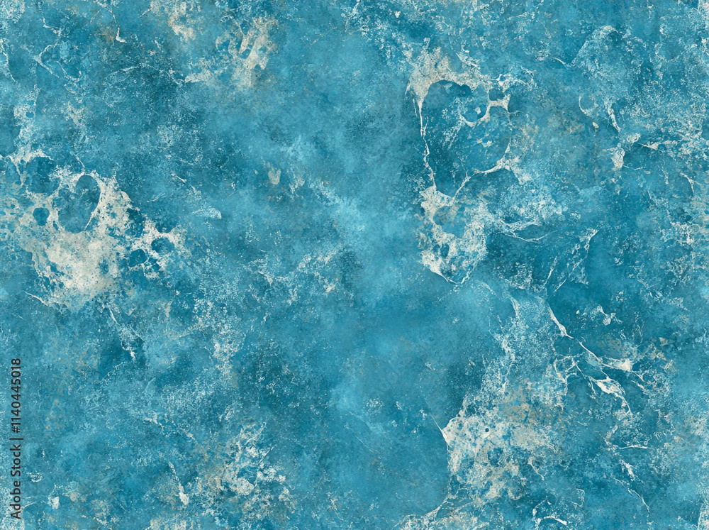 Poster textured blue marble surface with natural patterns and variations in color and texture