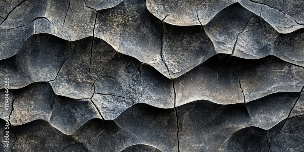 Poster chiseled stone fountain texture with intricate patterns and shadows highlighting its unique design e