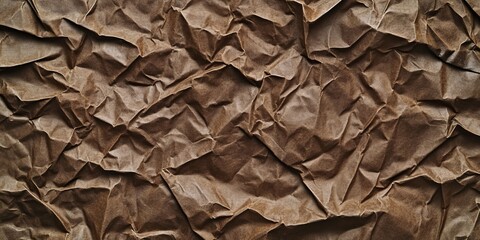 Crinkled texture of espresso coffee bags revealing the rich history of coffee production