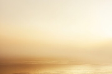 Golden serene seascape with gradient sky at sunrise