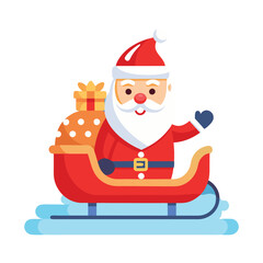 Santa Claus vector art and illustrator.