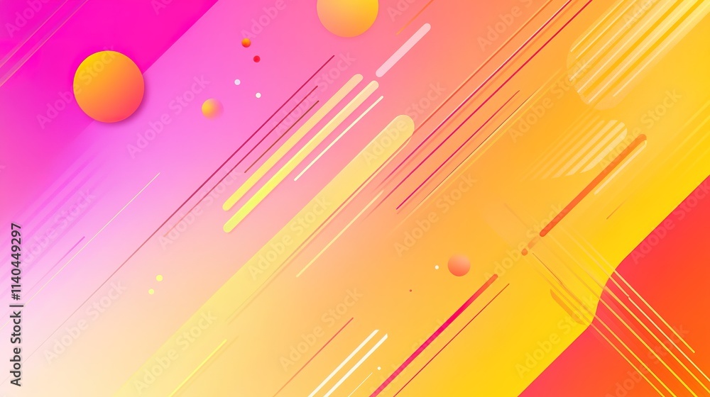 Poster colorful abstract background with geometric shapes and gradients