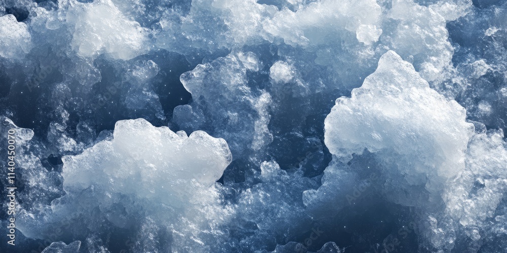 Aufkleber interstellar ice formations create stunning textures in cosmic landscapes with unique patterns and c