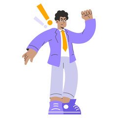 Businessman. Flat Vector Illustration