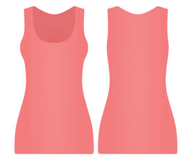 Pink women top. vector illustration