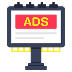 Premium download icon of ad board