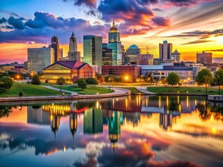 Fototapeta premium Kansas City Skyline Photography: Stunning Urban Landscape Images