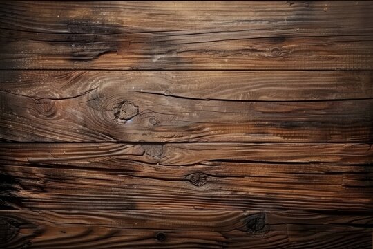 Vista de arriba de una mesa de madera antigua, con vetas y texturas de madera visibles.