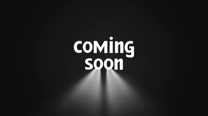 Obraz premium Coming Soon Announcement with Spotlights