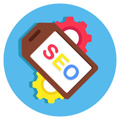 Premium download icon of seo tag