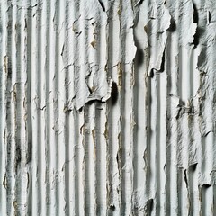 Aged gray texture of corrugated paper or material for wallpaper.