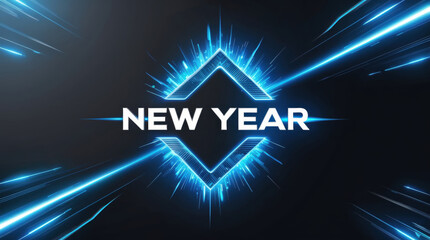 New year celebration countdown global cities digital graphic futuristic environment wide-angle view exciting concept