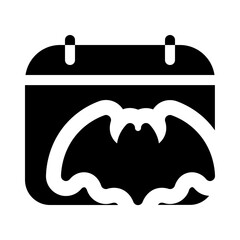 halloween icon with glyph style, perfect for user interface projects