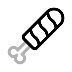 bone icon with duoline style, perfect for user interface projects