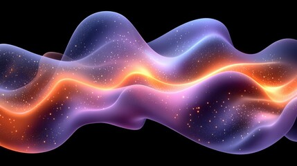 A mesmerizing image showcasing vibrant abstract waves with fluid colors, gradients, and textures that create a sense of movement.