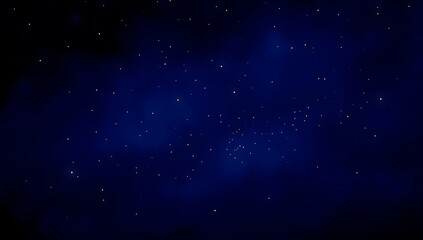 Naklejka premium Golden Lights Scattered Across a Deep Blue Night Sky