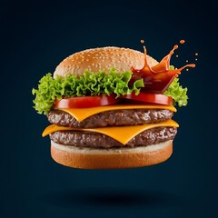 Delicious burger image burgur fast food junk food