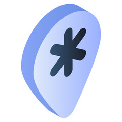 Obraz premium Medical location icon in unique design