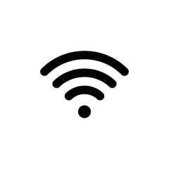 WIFI internet sign icon in flat style. Wi-fi wireless technology vector illustration on isolated background. Network wifi business,WIFI Icon in flat style