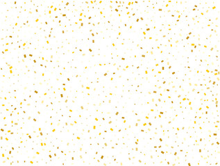 Birthday Golden Rectangles Confetti Background. Vector illustration