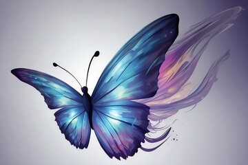 Abstract butterfly magical wings fantasy background