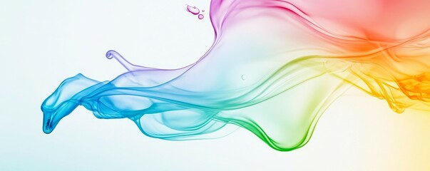 Premium Fluid or Material Wallpaper. Colourful Liquid Background with Smooth and Glossy Surface.