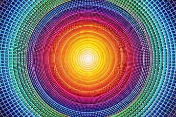 A Concentric Circle Pattern with Gradient Shading Modern Abstract Design