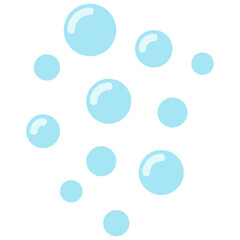 soap bubble soapsuds or suds float in the air flat icon