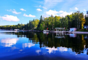boats on the lake