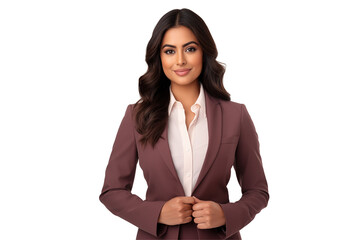 Smiling indian business women in suits on transparent background. Women in business attire. Rich men. Business manager. Startup boss. Indian women. American woman. Isolated image. Png. India. PNG cut.