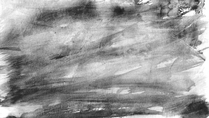 Ink wash texture. Abstract black ink. Watercolor illustration