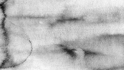 Ink wash texture. Abstract black ink. Watercolor illustration
