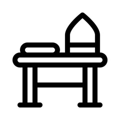 ironing board line icon