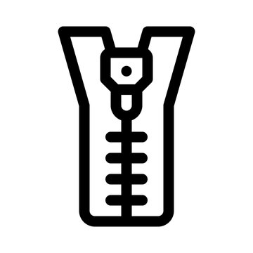 recommend clip art: zipper line icon
