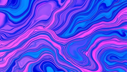 Fototapeta premium Abstract Swirling Blue Pink Liquid Marble Design