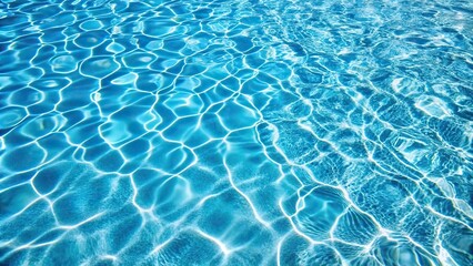 Obraz premium Sunny pool water with rippling texture