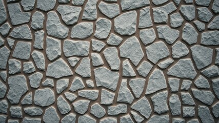 Irregular Grey Stone Wall Texture A Seamless Background Image for Design Projects