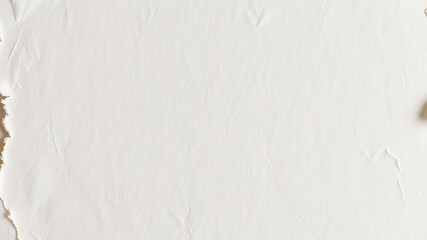 Fototapeta premium Textured White Paper with Irregular Edges and Creases
