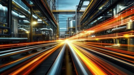 High-speed technology depicted with a motion blur effect.