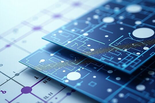 Digital Blueprint Composition