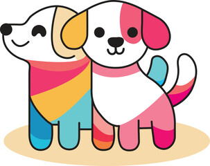 cute dog vector art design