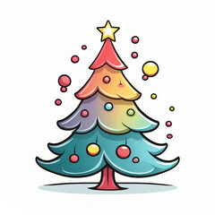 Colorful Christmas Tree