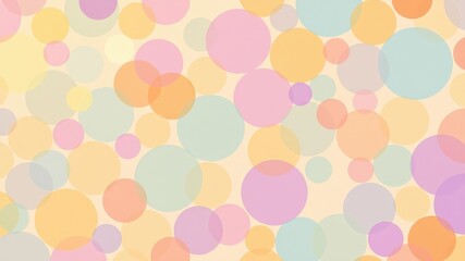 Pastel Circle Abstract Background Design for Festive Occasions