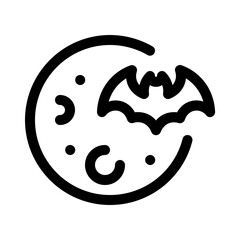 halloween month icon with line style, perfect for user interface projects