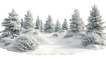Fototapeta premium Winter Wonderland Snow Covered Trees