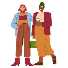 Businesswoman. Flat Vector Illustration