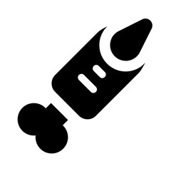 finger bone icon with glyph style, perfect for user interface projects